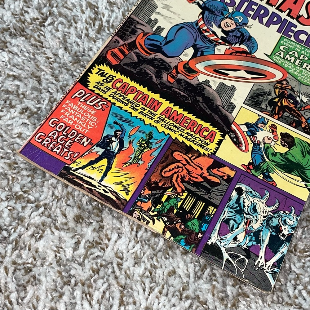 VINTAGE 1966 MARVEL FANTASY MASTERPIECES Captain America Comic #3 - Picture 4 of 10